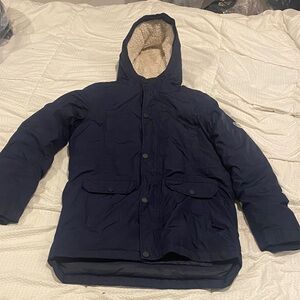 Lands' End Kids Navy Hooded Puffer Jacket